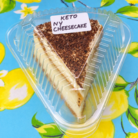 Keto New York Cheesecake Slice