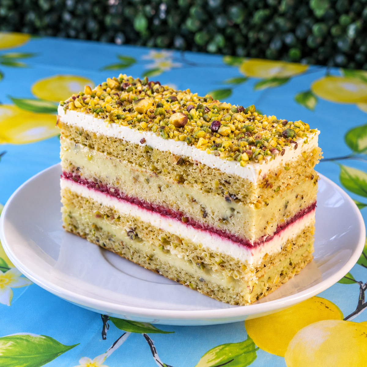 Pistachio & Raspberry Symphony