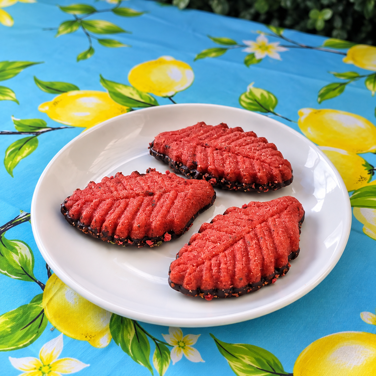Strawberry Leaf Cookies