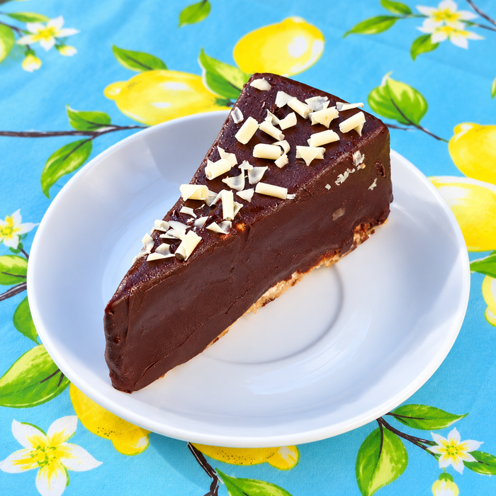 Chocolate-Dipped Raspberry Cheesecake