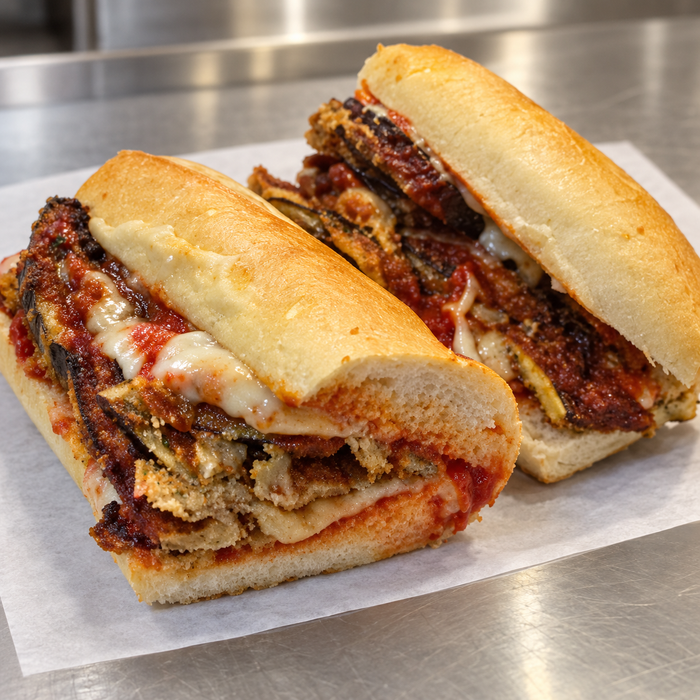 Eggplant Parmesan Sandwich