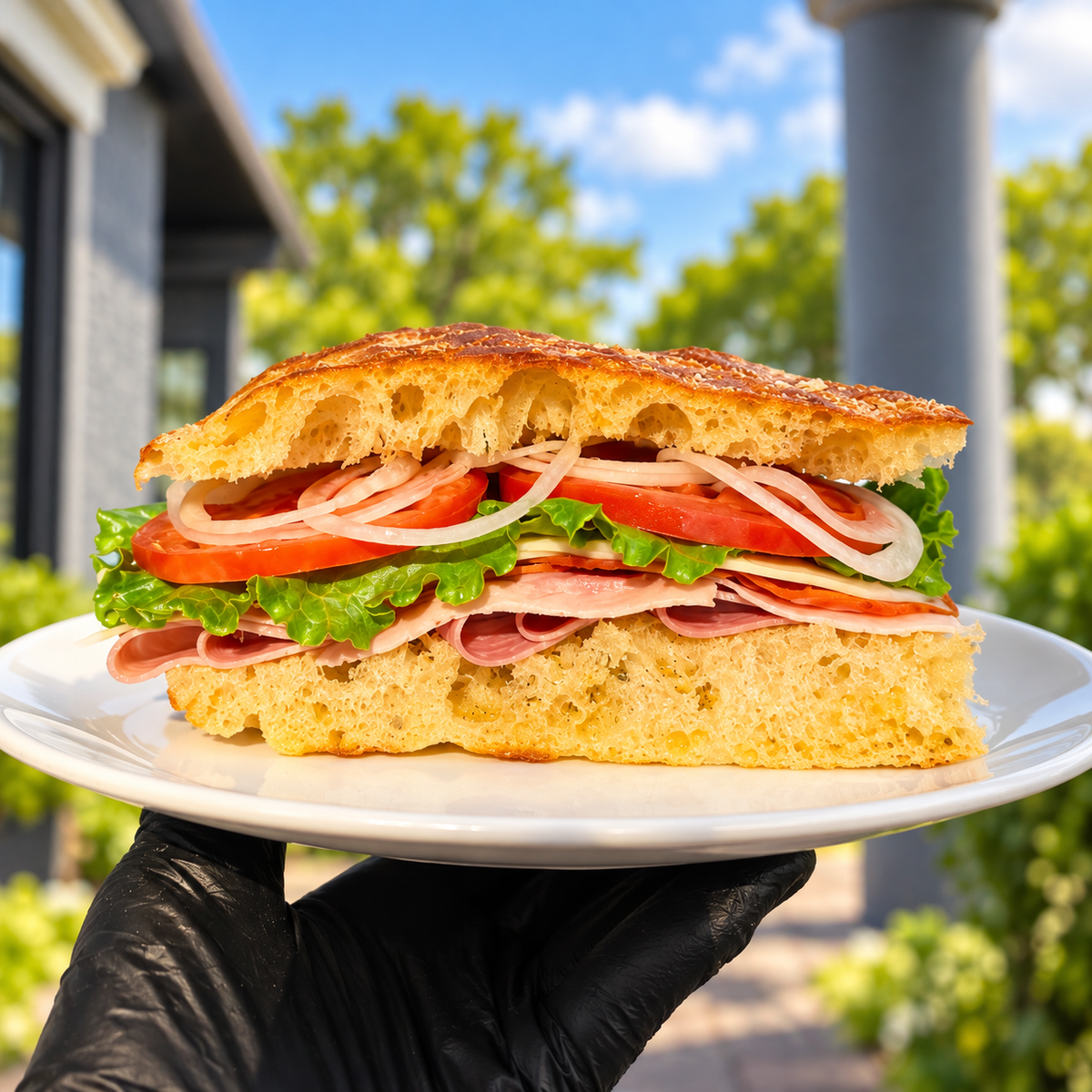 Italian Focaccia Sandwich
