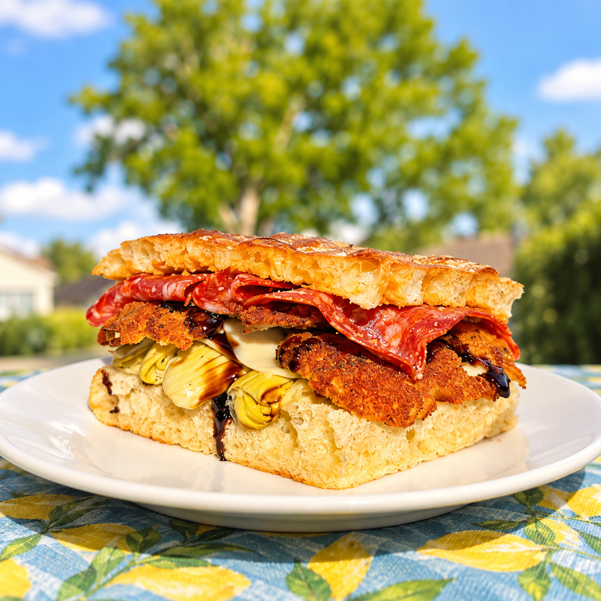 Romano Focaccia Sandwich